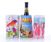 নতুন ডিজাইন পাইকারি সাফ প্লাস্টিক পিভিসি ওয়াইন বোতল আইস শীতল ব্যাগ হিসাবে গুড উপহার চীন সরবরাহকারী 2016